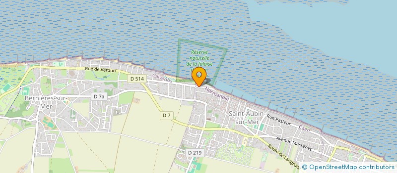 localisation de l'entreprise SCI LA VILLA ROMAINE  SAINT-AUBIN-SUR-MER