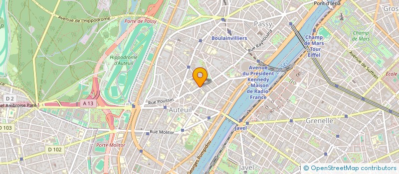 localisation de l'entreprise SCI LA VILLA THIERS à PARIS