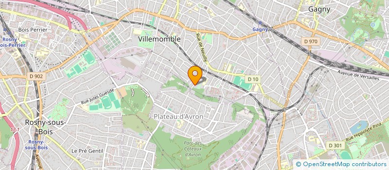 localisation de l'entreprise SCI LA VILLARDIERE à VILLEMOMBLE