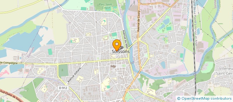 localisation de l'entreprise SCI LA VILLE à SOISSONS