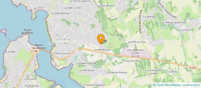 localisation de l'entreprise SCI LA VILLE BRUNET  SAINT-BRIAC-SUR-MER