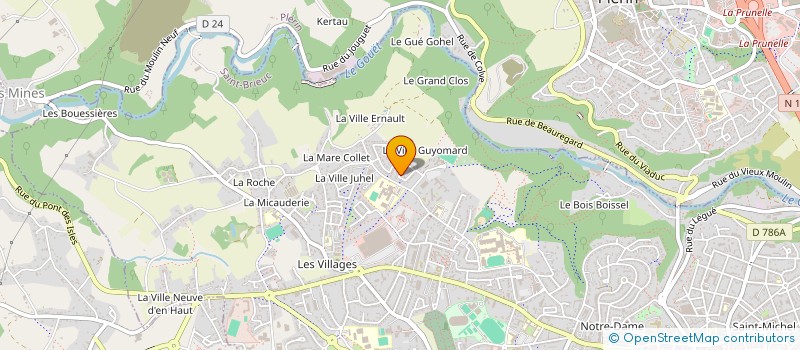 localisation de l'entreprise SCI LA VILLE CORBON à SAINT-BRIEUC