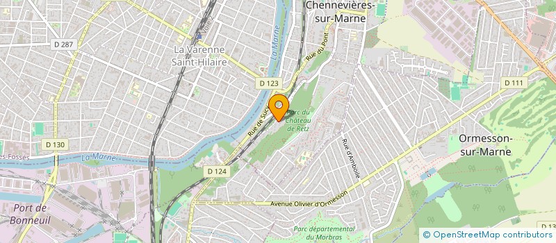 localisation de l'entreprise SCI LA VILLE DU BOIS  CHENNEVIERES-SUR-MARNE