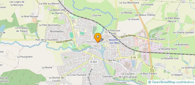 localisation de l'entreprise SCI LA VILLE EN BOIS  MONTFORT-SUR-MEU