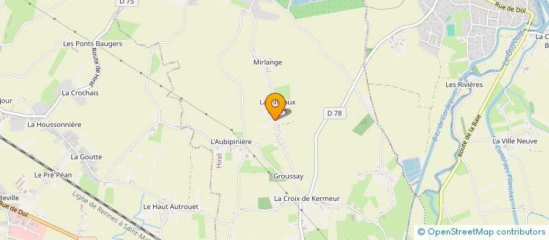 localisation de l'entreprise SCI LA VILLE ES FLEURS  HIREL