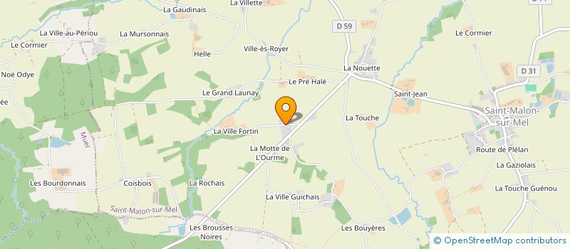 localisation de l'entreprise SCI LA VILLE GUERIN  SAINT-MALON-SUR-MEL