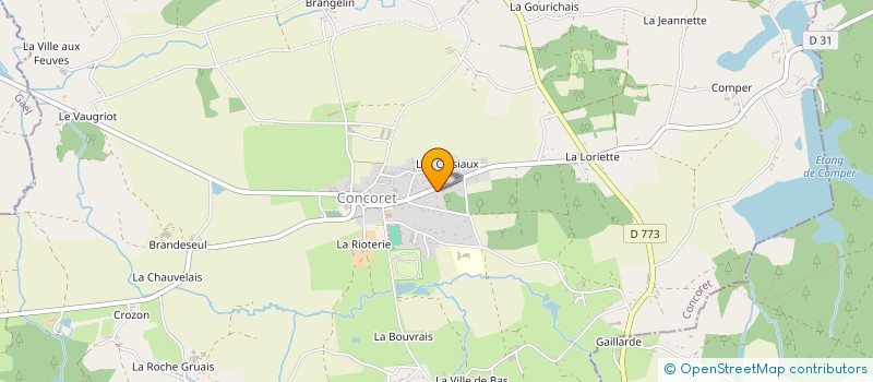 localisation de l'entreprise SCI LA VILLE RENAUD  CONCORET