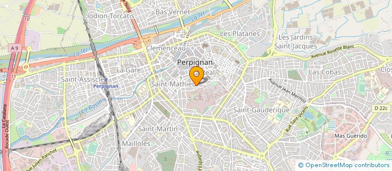 localisation de l'entreprise SCI LA VILLE SUD  PERPIGNAN