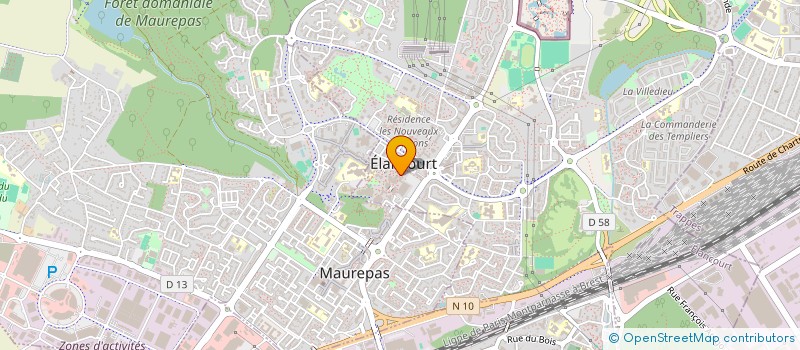 localisation de l'entreprise SCI LA VILLEDIEU ELANCOURT  ELANCOURT