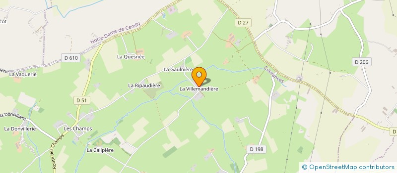 localisation de l'entreprise SCI LA VILLEMANDIERE  HAMBYE