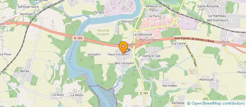 localisation de l'entreprise SCI LA VILLENEUVE 56  HENNEBONT