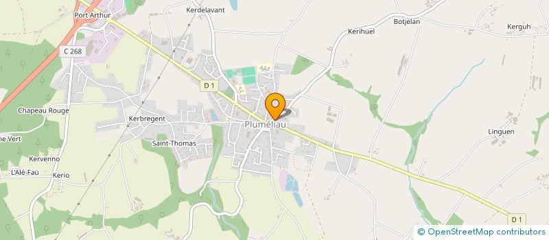 localisation de l'entreprise SCI LA VILLENEUVE  PLUMELIAU-BIEUZY