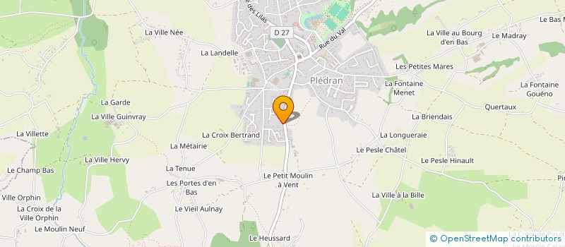 localisation de l'entreprise SCI LA VILLENEUVE  PLEDRAN