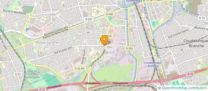 localisation de l'entreprise SCI LA VILLETTE à DUNKERQUE