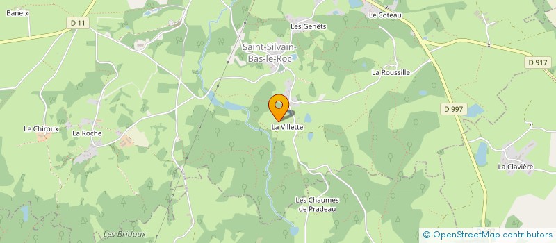 localisation de l'entreprise SCI LA VILLETTE à SAINT-SILVAIN-BAS-LE-ROC