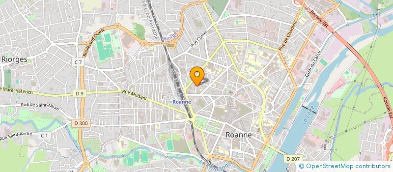 localisation de l'entreprise SCI LA VILLETTE DMPS  ROANNE