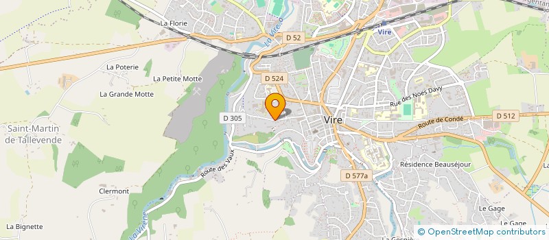 localisation de l'entreprise SCI LA VIROISE  VIRE-NORMANDIE