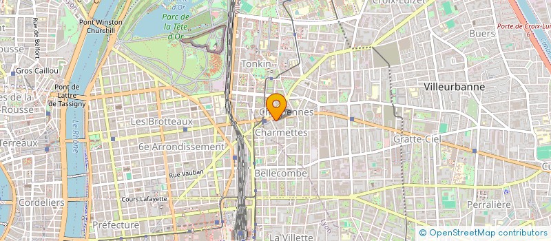 localisation de l'entreprise SCI LA VISTE  VILLEURBANNE