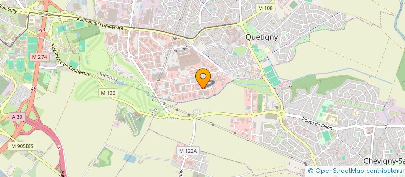 localisation de l'entreprise SCI LA VITTORINE à QUETIGNY