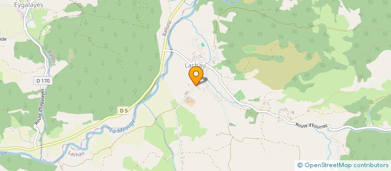 localisation de l'entreprise SCI LA VIVANDE  LACHAU