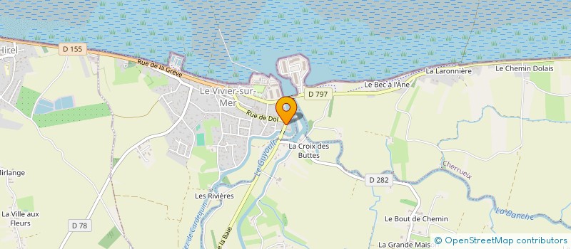 localisation de l'entreprise SCI LA VIVIERE  LE VIVIER-SUR-MER