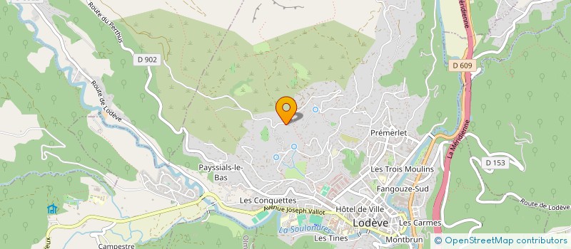 localisation de l'entreprise SCI LA VOIE ROMAINE  LODEVE