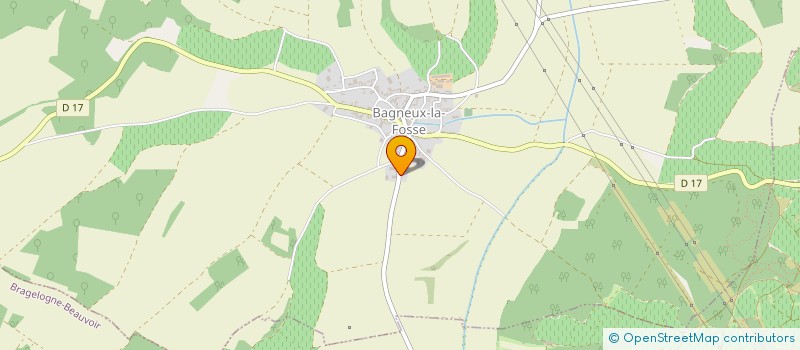 localisation de l'entreprise SCI LA VOIEDY  BAGNEUX-LA-FOSSE