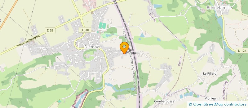localisation de l'entreprise SCI LA VOILE  DIEMOZ