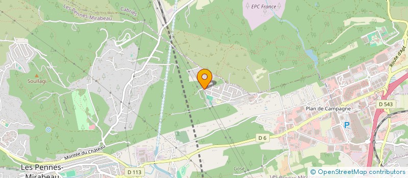 localisation de l'entreprise SCI LA VOILERIE à LES PENNES-MIRABEAU