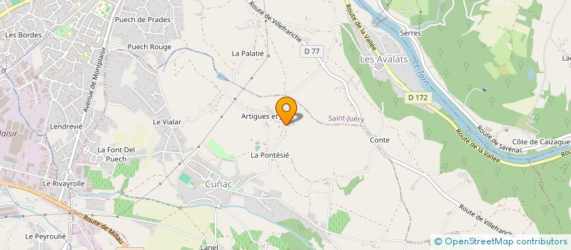 localisation de l'entreprise SCI LA VOILURE  CUNAC