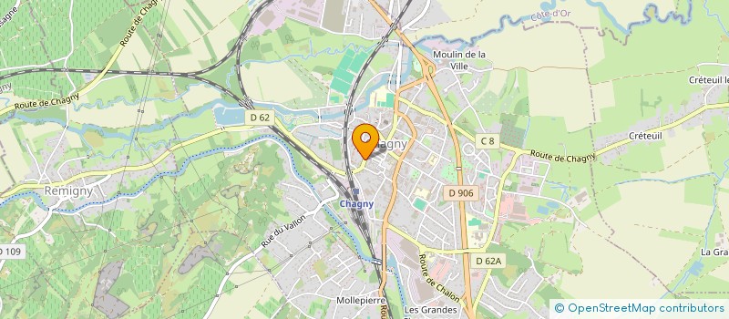localisation de l'entreprise SCI LA VOITRE  CHAGNY