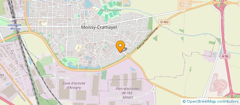 localisation de l'entreprise SCI LA VOIX DU CENTRE  MOISSY-CRAMAYEL