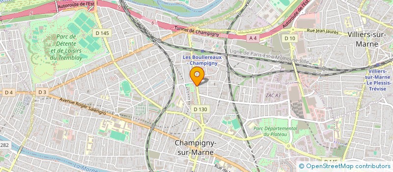 localisation de l'entreprise SCI LA VOIX DU CIEL  CHAMPIGNY-SUR-MARNE