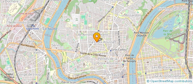 localisation de l'entreprise SCI LA VOIX VERTE  LYON