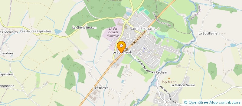 localisation de l'entreprise SCI LA VOLIERE  SAINT-PROUANT