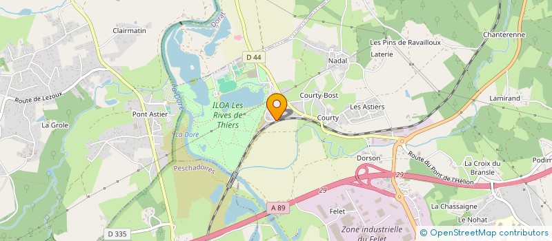 localisation de l'entreprise SCI LA VOLIERE  THIERS