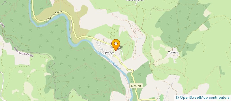 localisation de l'entreprise SCI LA VOLIERE  GORGES DU TARN CAUSSES