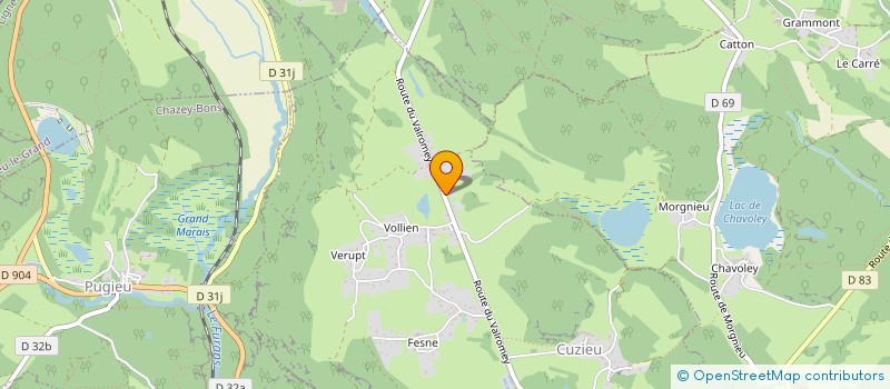 localisation de l'entreprise SCI LA VOLLIENNOISE  CUZIEU