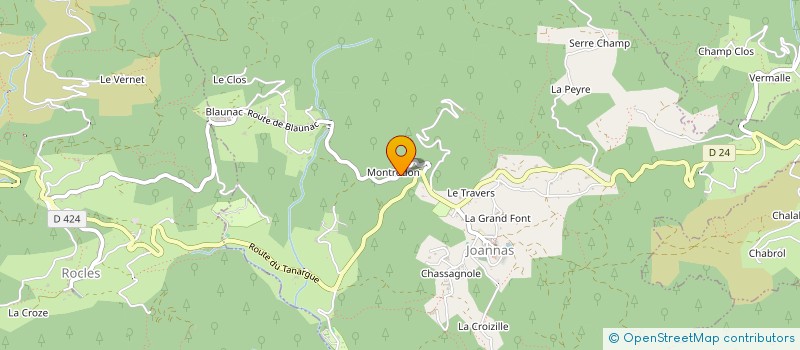 localisation de l'entreprise SCI LA VOLPILIAIRE à LARGENTIERE