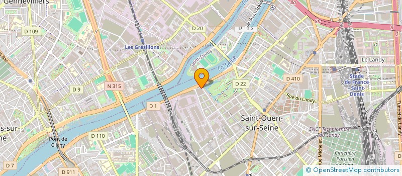localisation de l'entreprise SCI LA VOSGIENNE à SAINT-OUEN-SUR-SEINE
