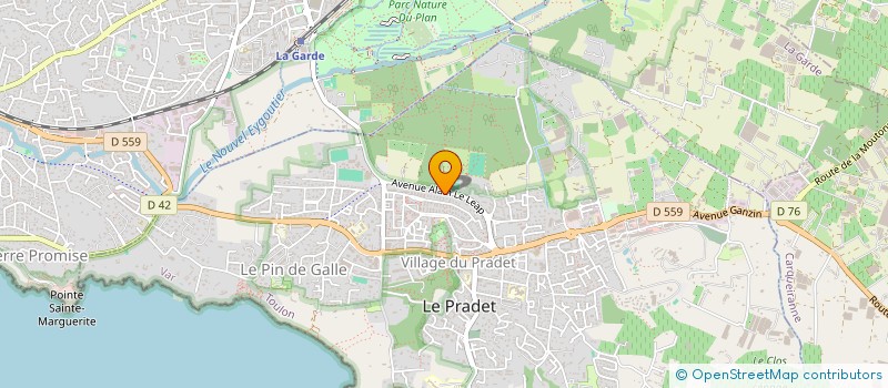 localisation de l'entreprise SCI LA VOULTE  LE PRADET