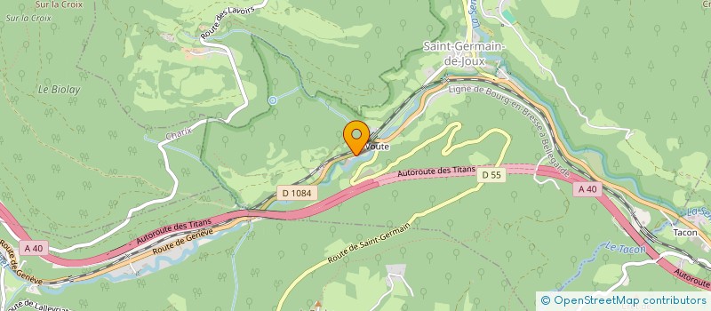 localisation de l'entreprise SCI LA VOUTE 25  SAINT-GERMAIN-DE-JOUX