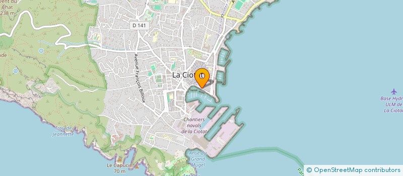 localisation de l'entreprise SCI LA VOUTE  LA CIOTAT