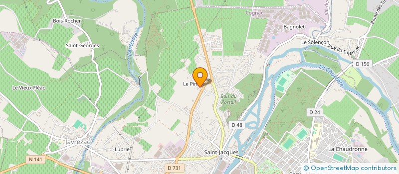 localisation de l'entreprise SCI LA VOUTE à COGNAC