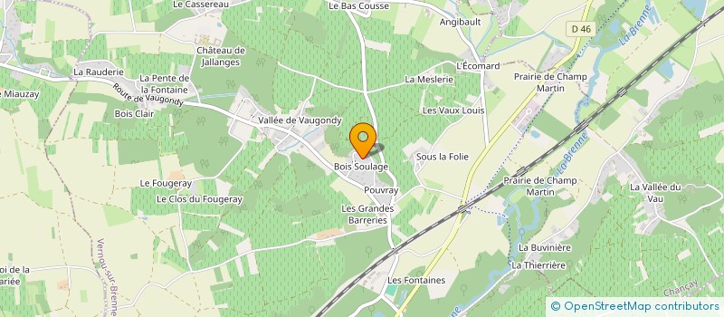 localisation de l'entreprise SCI LA VOUVRILLONNAISE à VERNOU-SUR-BRENNE
