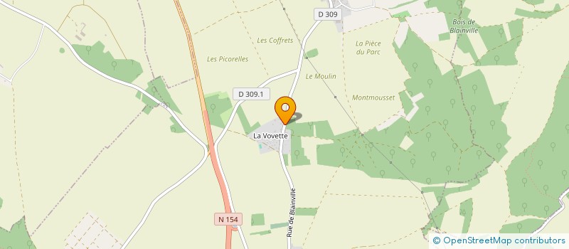 localisation de l'entreprise SCI LA VOVETTE à MARVILLE-MOUTIERS-BRULE