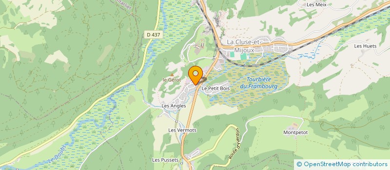 localisation de l'entreprise SCI LA VRINE  LA CLUSE-ET-MIJOUX