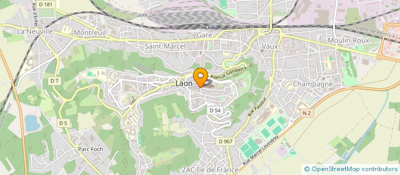 localisation de l'entreprise SCI LA VUE à LAON