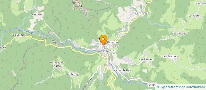 localisation de l'entreprise SCI LA VULNERAIRE à SAINT PIERRE D'ENTREMONT