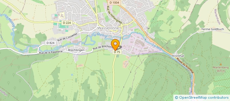 localisation de l'entreprise SCI LA WALCK  COSSWILLER